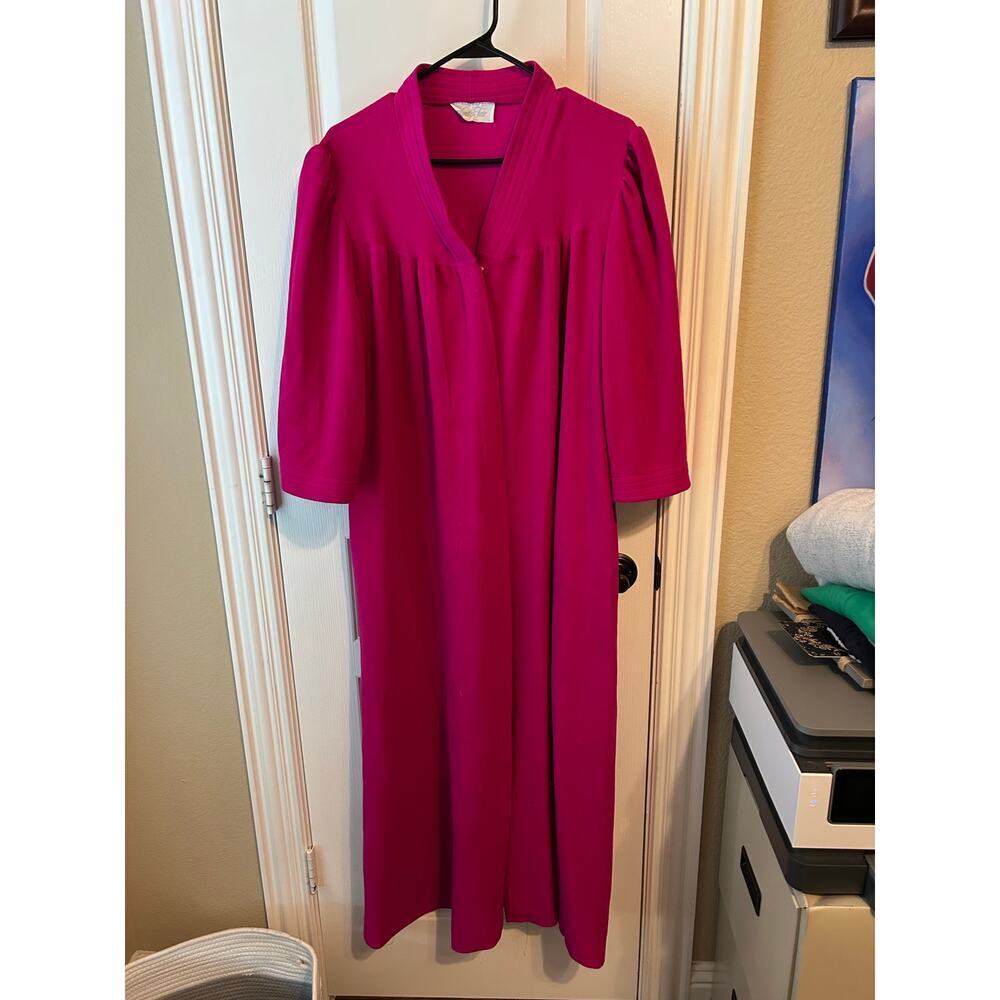 House Coat Vintage Vanity Fair Purple Soft Large